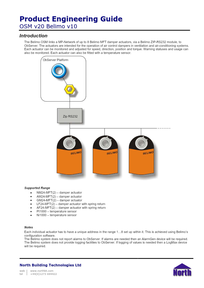 Preview thumbnail of page 1 of the Belimo Engineering Guide PDF document.